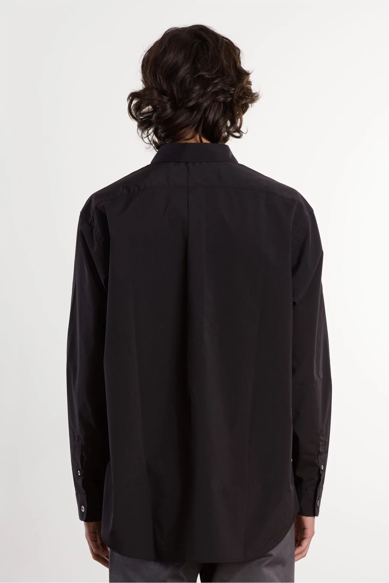 Nanamica Polyester Typewriter Shirt – Black | Centre Commercial